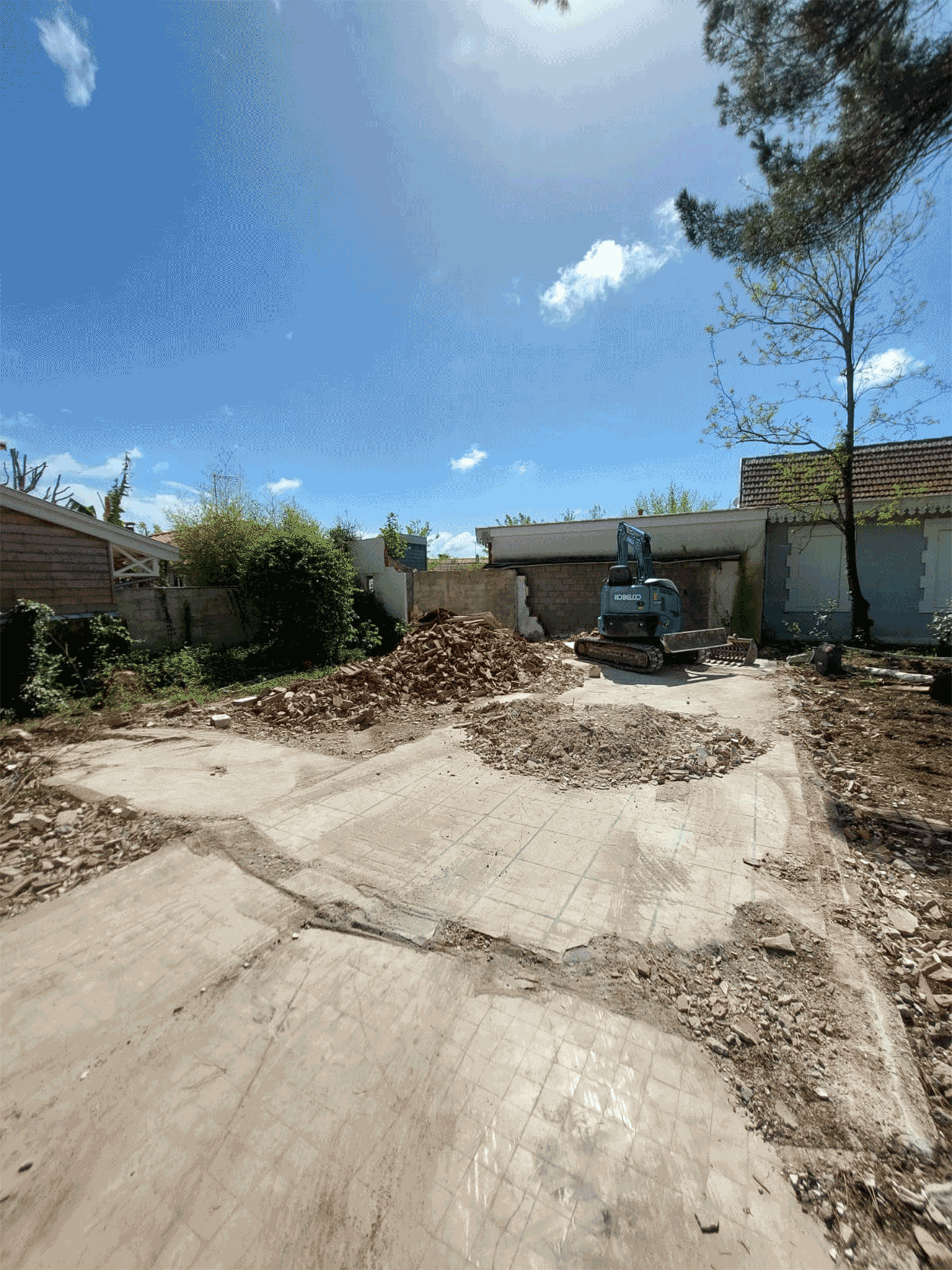 Démolition à Lège-Cap-Ferret
